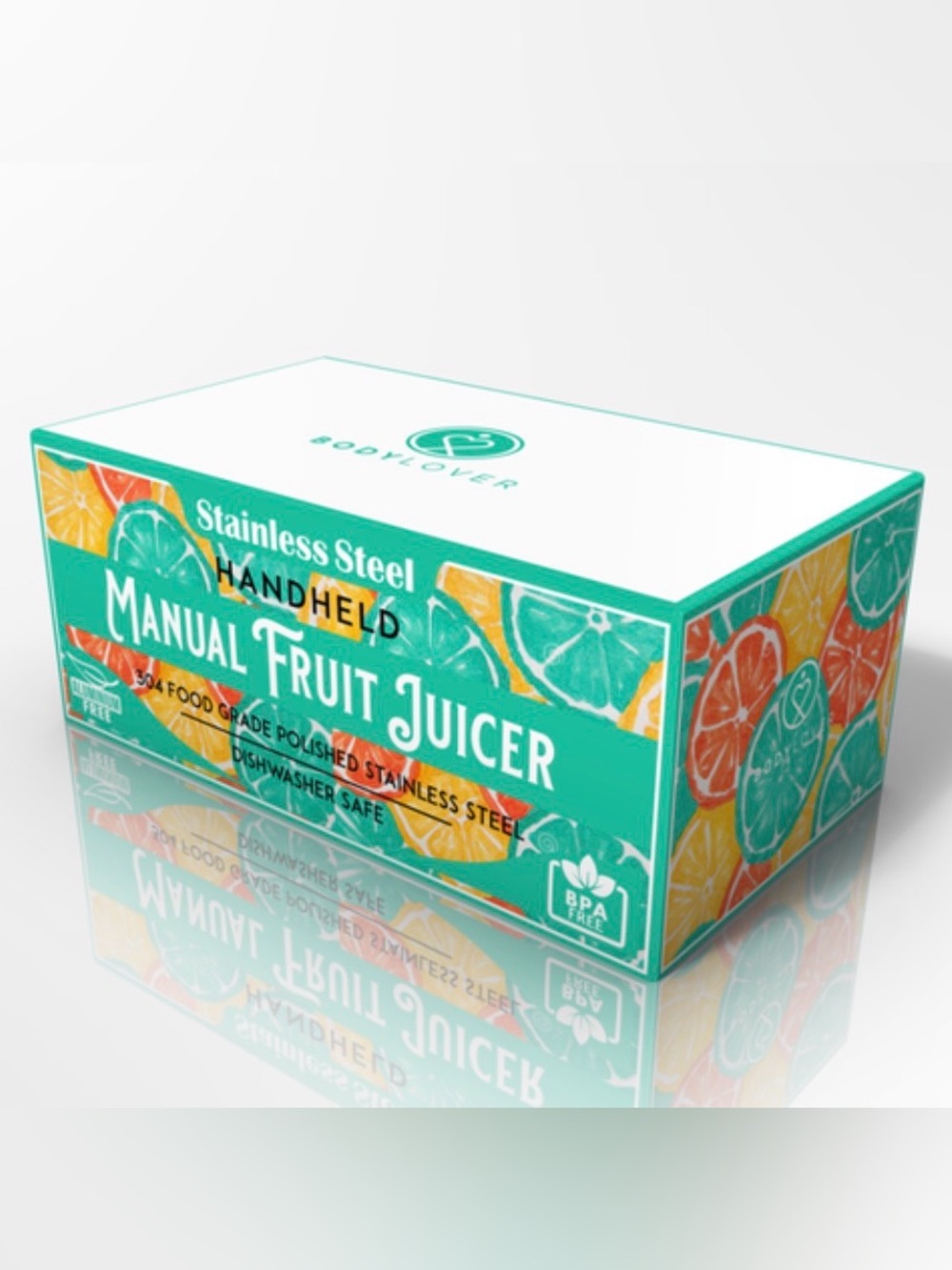 New Stainless Steel Handheld Manual Fruit Juicer Damaged Box